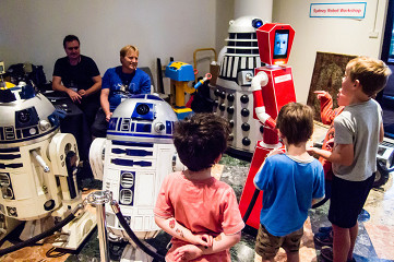Sydney Robot Workshop Exhibit.