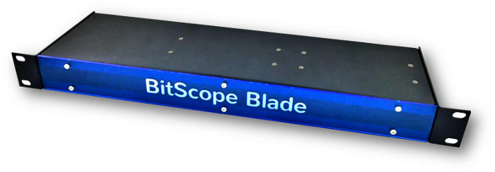 BitScope Blade Server, Power & Mounting for 4 Raspberry Pi (Raspberry Pi not included).