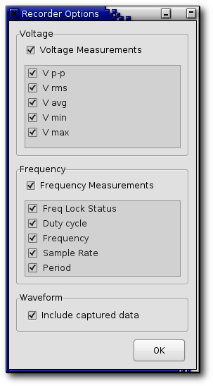 WaveMeter Voltage Parameters